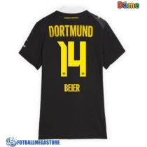 Fotballdrakt Dame Borussia Dortmund Maximilian Beier #14 Bortedrakt 2026-27 Kortermet